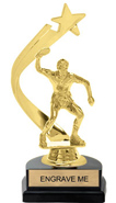 Gold Shooting Star Backdrop Trophy [8 inch]
