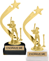 Gold Shooting Star Backdrop Trophy [8 inch]