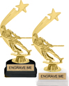 Gold Shooting Star Backdrop Trophy [8 inch]