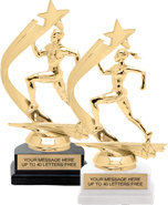 Gold Shooting Star Backdrop Trophy [8 inch]