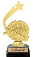 Gold Shooting Star Backdrop Trophy [8 inch]