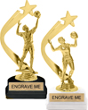 Gold Shooting Star Backdrop Trophy [8 inch]