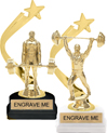 Gold Shooting Star Backdrop Trophy [8 inch]
