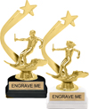 Gold Shooting Star Backdrop Trophy [8 inch]