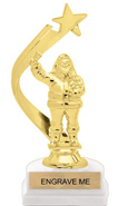 Gold Shooting Star Backdrop Trophy [8 inch]