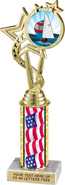  EXCLUSIVE Color Insert Trophy w/ Column [10.5 inch]