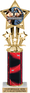 10.5 inch Shooting Star Color Insert Trophy w/ Column