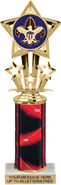 10.5 inch Shooting Star Color Insert Trophy w/ Column