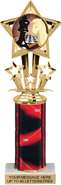10.5 inch Shooting Star Color Insert Trophy w/ Column