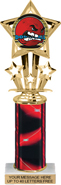 10.5 inch Shooting Star Color Insert Trophy w/ Column
