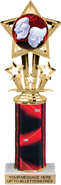 10.5 inch Shooting Star Color Insert Trophy w/ Column