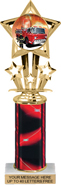 10.5 inch Shooting Star Color Insert Trophy w/ Column