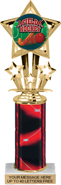 10.5 inch Shooting Star Color Insert Trophy w/ Column
