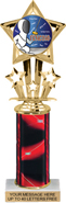 10.5 inch Shooting Star Color Insert Trophy w/ Column