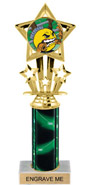 10.5 inch Shooting Star Color Insert Trophy w/ Column