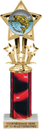 10.5 inch Shooting Star Color Insert Trophy w/ Column