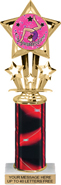 10.5 inch Shooting Star Color Insert Trophy w/ Column