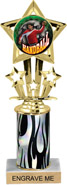 10.5 inch Shooting Star Color Insert Trophy w/ Column