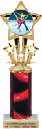 10.5 inch Shooting Star Color Insert Trophy w/ Column