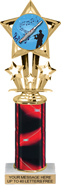 10.5 inch Shooting Star Color Insert Trophy w/ Column