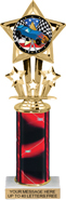 10.5 inch Shooting Star Color Insert Trophy w/ Column