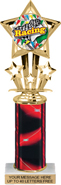10.5 inch Shooting Star Color Insert Trophy w/ Column
