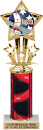 10.5 inch Shooting Star Color Insert Trophy w/ Column