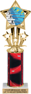 10.5 inch Shooting Star Color Insert Trophy w/ Column