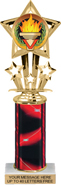 10.5 inch Shooting Star Color Insert Trophy w/ Column