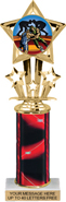 10.5 inch Shooting Star Color Insert Trophy w/ Column