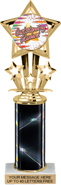 12.5 inch Shooting Star Color Insert Trophy w/ Column