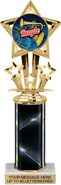 12.5 inch Shooting Star Color Insert Trophy w/ Column