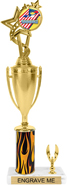 Insert Holder Trophy with Cup & 1 Trim [15 inch]