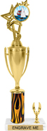 Insert Holder Trophy with Cup & 1 Trim [15 inch]
