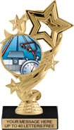 7 inch Four-Star Color Insert Trophy