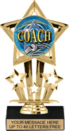 7 inch Shooting Star Color Insert Trophy