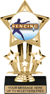 7 inch Shooting Star Color Insert Trophy