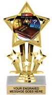 7 inch Shooting Star Color Insert Trophy
