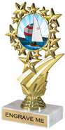 Star Frame Color Insert Trophy [7 inch]