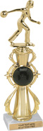 Bowling Sport Color Riser Trophy [13 inch]