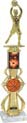 Basketball Sport Color Riser w/ Column Trophy