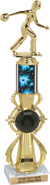 Bowling Sport Color Riser w/ Column Trophy [16 inch]