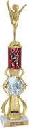 Cheer Sport Color Riser w/ Column Trophy [16 inch]
