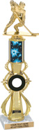 Hockey Sport Color Riser w/ Column Trophy [16 inch]