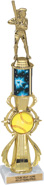 Softball Sport Color Riser w/ Column Trophy [17 inch]