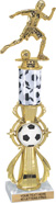 Soccer Sport Color Riser w/ Column Trophy [17 inch]