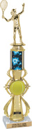 Tennis Sport Color Riser w/ Column Trophy