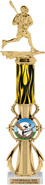 Insert Holder Sport Color Riser w/ Column Trophy [16 inch]