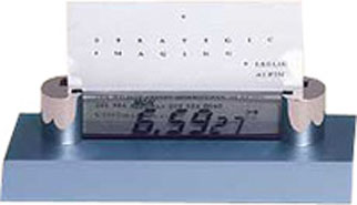 LCD Clock & Card Holder