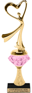 Pink Diamond Riser Trophy [9 inch]